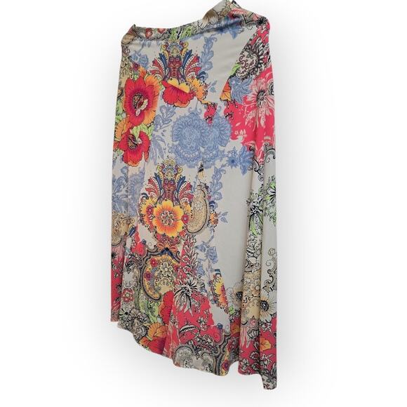 Chico’s Multicolor Floral A-Line Skirt Women’s 0.5 / US Small-Medium - Picture 4 of 9